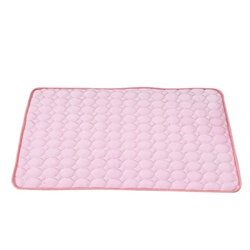 

Pet Pad Summer Cooling Mat Dog Beds Mats Blue Pet Ice Pad Cool Cold Silk Moisture-Proof Cooler Mattress Cushion 70X55Cm