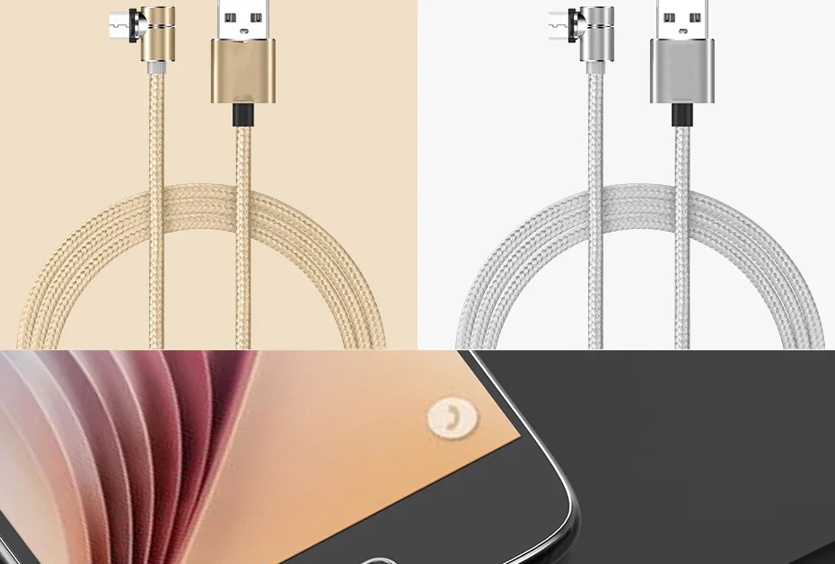 1 м L штекер Магнитный зарядный кабель для мобильного телефона type-c Micro USB 8Pin слепой всасывающий нейлоновый круговой магнитный кабель