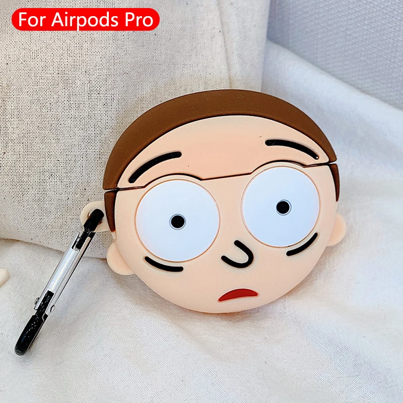 Милые Мультяшные беспроводные bluetooth-наушники для airpods pro Чехол защитный чехол Apple Airpods Pro гарнитура силиконовый мягкий чехол s - Цвет: 1077