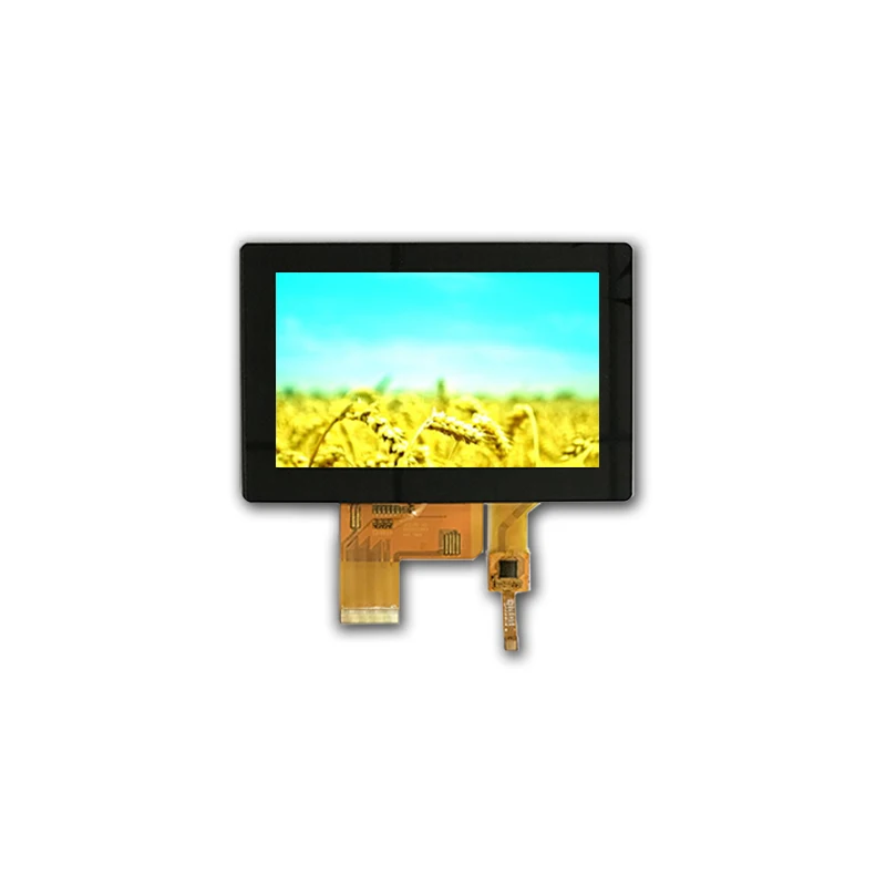 

5.0 inch 800*480 ST7262 RGB interface full viewing angle wide operating temperature IPS LCD capacitive touch panel Optical bond