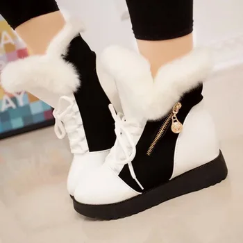 

Ankle Boots For Women Boots Winter Female Shoes Low Heel Warm Botas Mujer Women