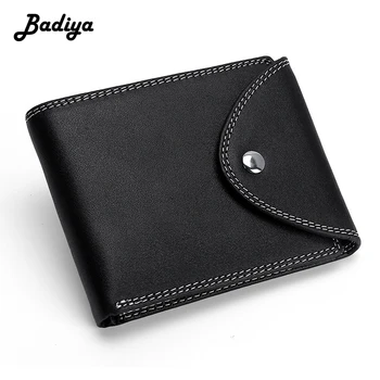 

Genuine Leather Men Wallet Multifunction Multi-card Position Driver License Card Holder Short Hasp Coin Purse Male Clutch Bag