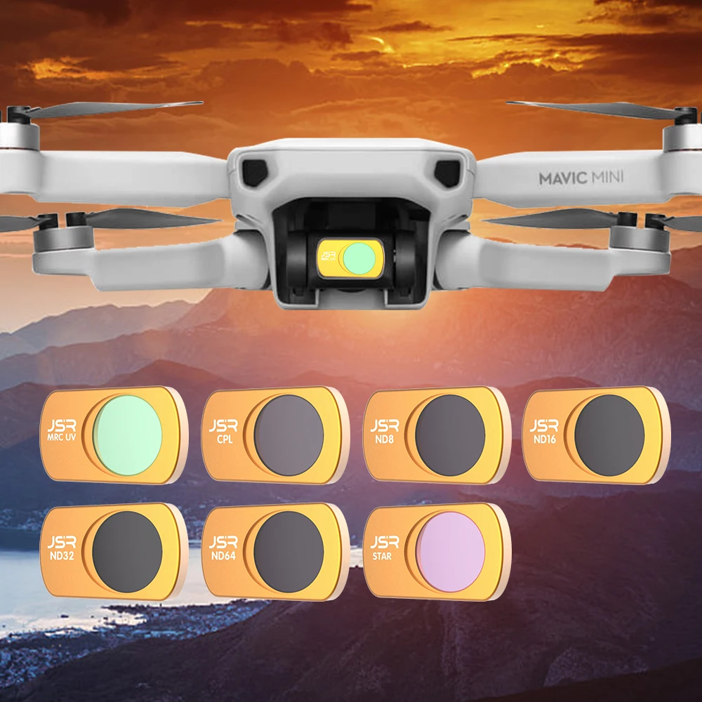 Best EKA For DJI Mavic Mini Lens Filters ND8 ND16 ND32 ND64 UV CPL STAR ND8PL ND16PL ND32PL ND64PLD Waterproof Scratch-resistant Filter 