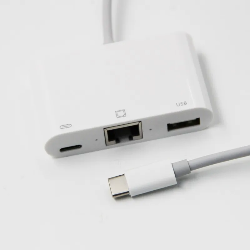 OTG Тип C до USB RJ45 Тип C концентратор 10/100 Мбит/с адаптер высокое Скорость быстрой зарядки передачи и синхронизации данных USB разветвитель