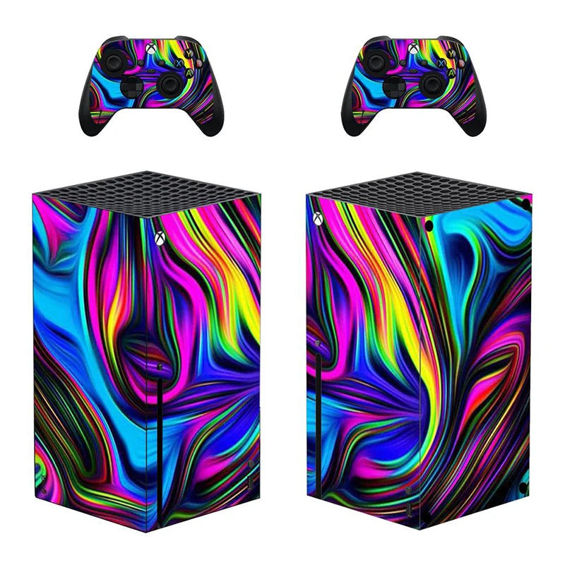 Adesivo Decalcomania Per Xbox Series X Skin Cover Per Console Xbox Series X E 2 Pelli In Pvc Controller Per Xbox Series X Vinyl Sticker