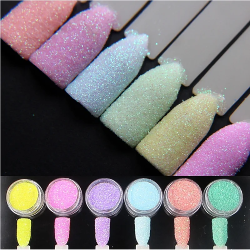 pink set 6 цветов, пастельные Блестки для ногтей, набор для нейл-арта, блестящая пудра, ультра-тонкие блестки, смешанные, сделай сам, УФ Гель-лак, наборы - Цвет: pink set
