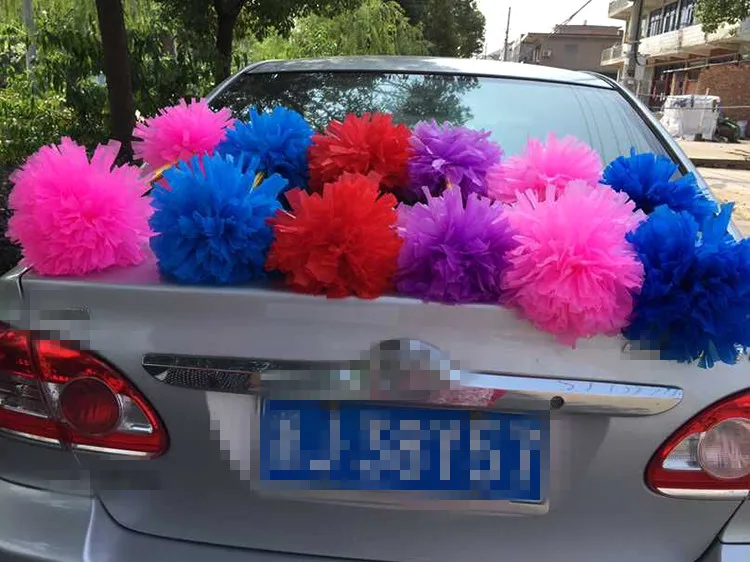 Стиль двуглавый широкий Шелковый помпоны для чирлидинга Lala красочный мяч Huagun танцевальные принадлежности оптом Customiz