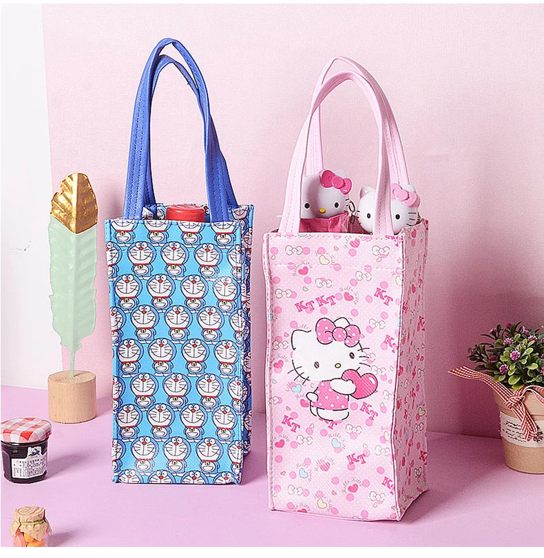 5 шт. мультфильм Любовь Сердце KT Мелодия Две звезды Doraemon Водонепроницаемый ПУ Бутылка зонтик Органайзер сумка для хранения
