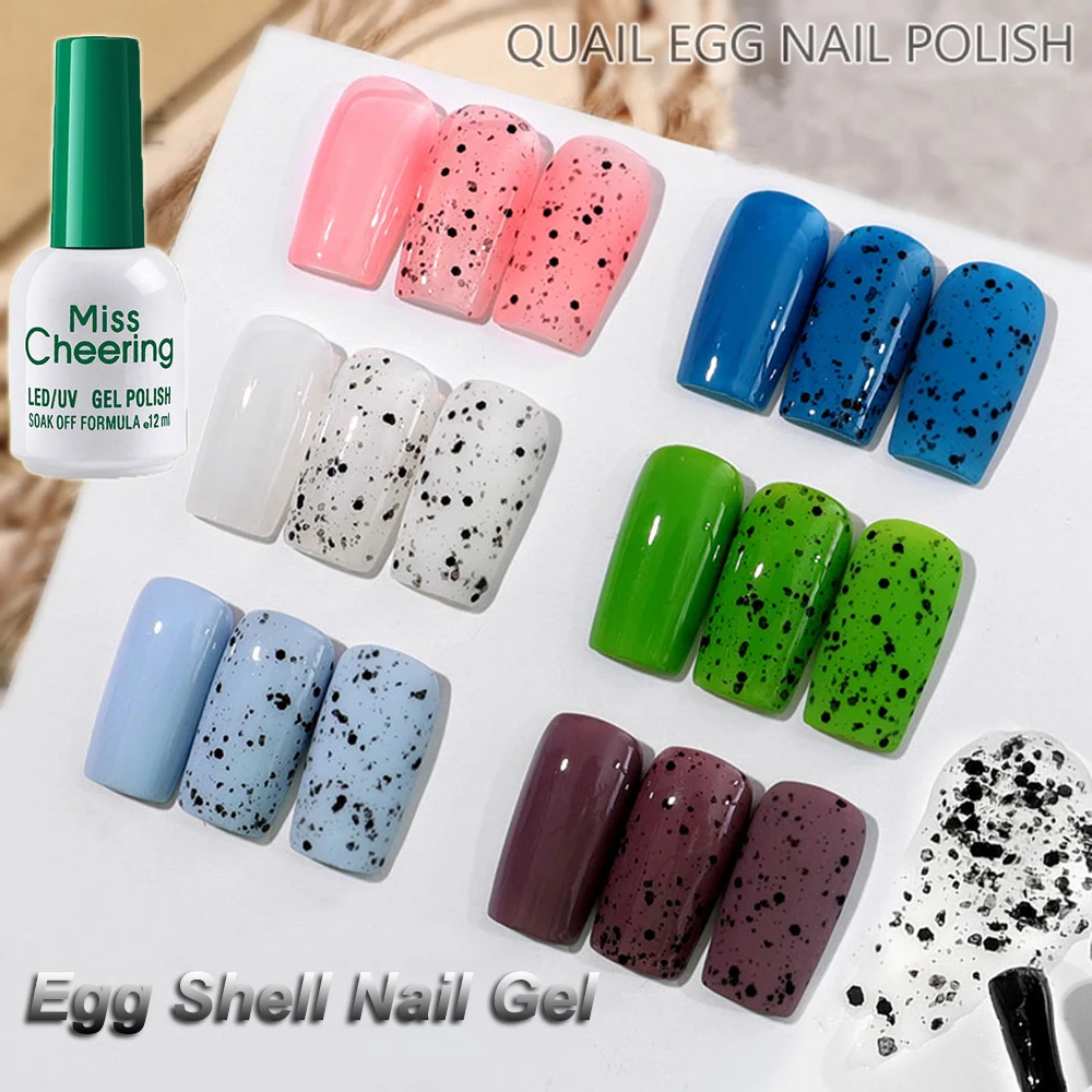12ml Egg Shell Nail Gel Polish Clear Base Black Spot Effect Hybrid Uv Gel Nail Polish Japanese Nail Art Varnish Enamel Lacquer Nail Gel Aliexpress