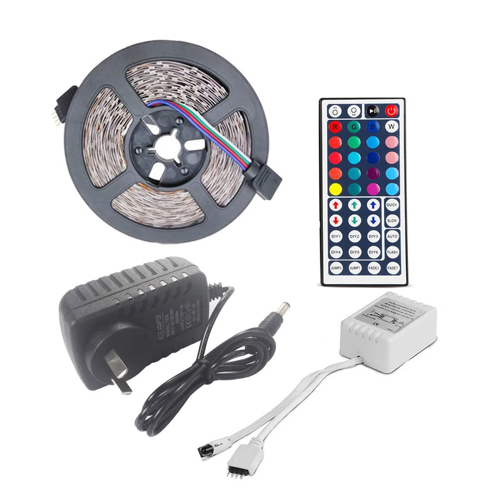 

3-Meter Non-Waterproof Flexible Color Changing RGB SMD3528 180 LEDs Strip Light +Key Remote Control Licht