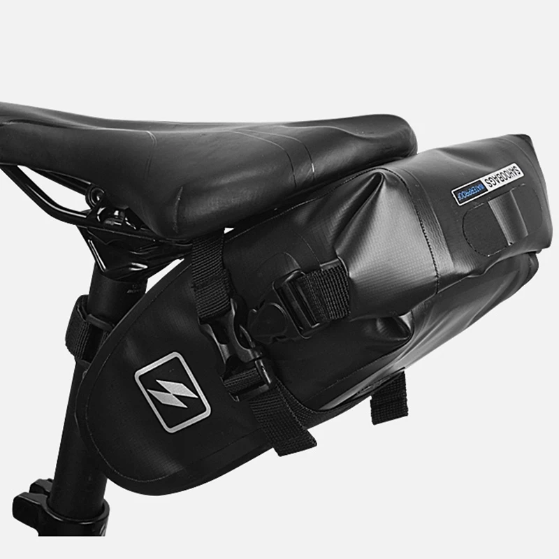 Sahoo полностью водонепроницаемая велосипедная седельная сумка для горной дороги, велосипедная сумка на танкетке, сумка на заднее сиденье, сумка для хвоста, сухая сумка