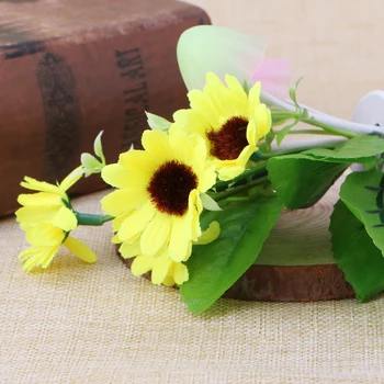 

Sensor Night Light Sunflower Flower LED Lamp US Plug 220V Romantic Home Decor Q0KF