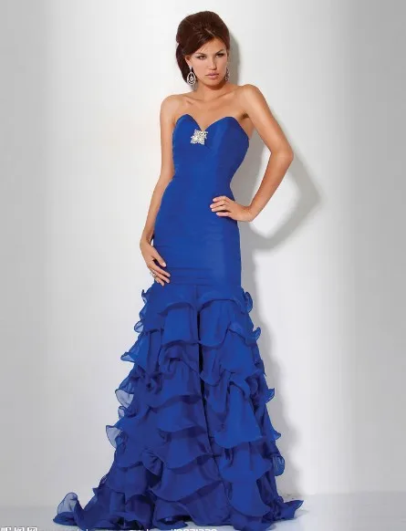 Синий Дизайн, vestido, официальное платье de soiree, рыбий хвост, Королевский синий цвет, элегантные длинные вечерние платья, вечерние платья для матери невесты - Цвет: Синий