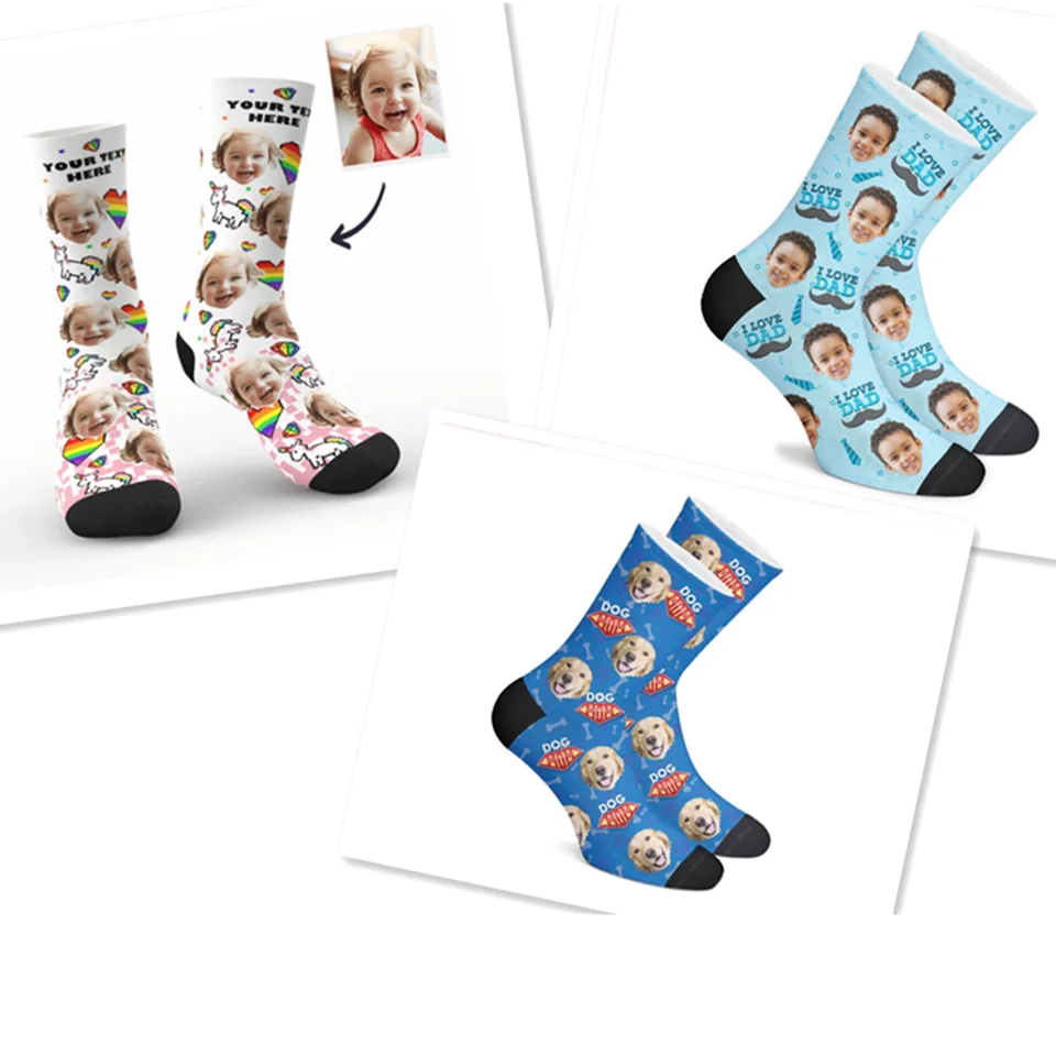 personalised socks fathers day