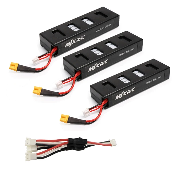 Set3 3B Cable MJX B3 RC Дрон батарея 7,4 V 1800 mAh 25C Li-po батарея для MJX Bugs3 B3 квадракоптер с дистанционным управлением Дрон запасные части батареи - Цвет: Set3 3B Cable