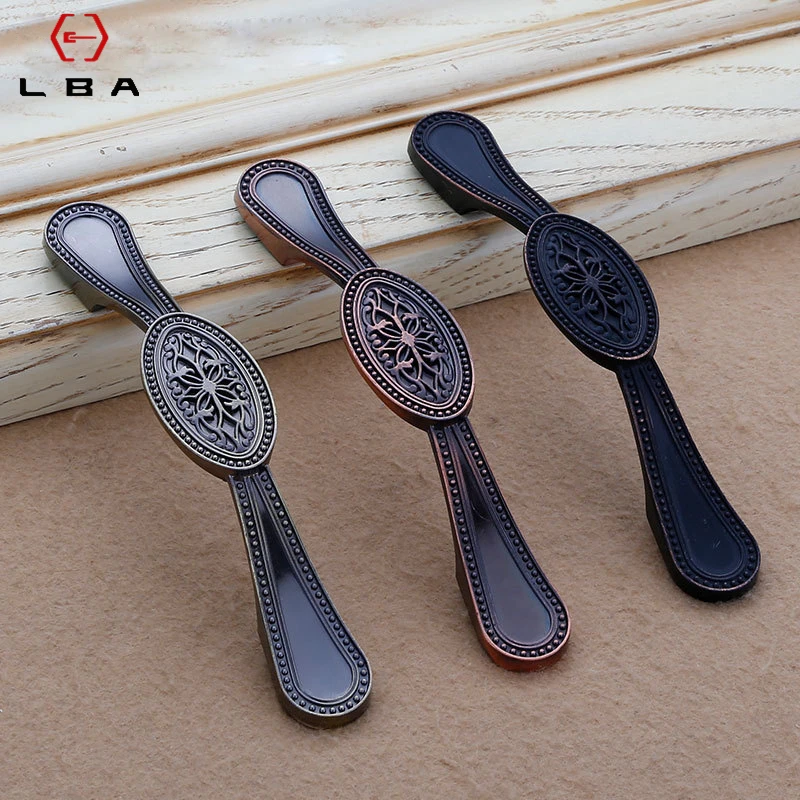

LBA Home Improvement Zinc Alloy Decorative Furniture Push Pull Knobs Chinese Style Door Handles For Interior Doors