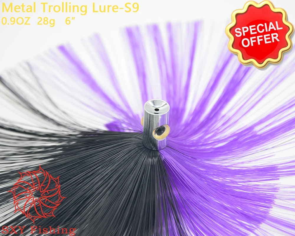 Sxy Fishing S9 Deep-Sea Fishing Fake Lure Stainless Steel Drag The Bait All Metal Octopus Lure Tuna Lure Metal Trolling Lure