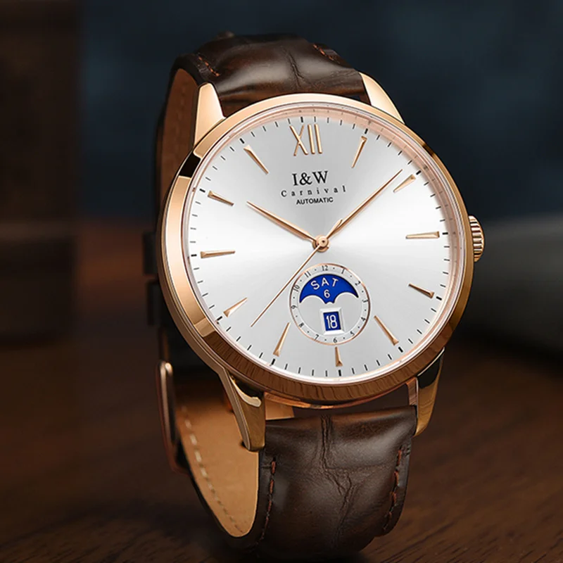 Switzerland Moon phase GMT Tourbillon механические часы для мужчин MIYOTA Автоматические сапфировое