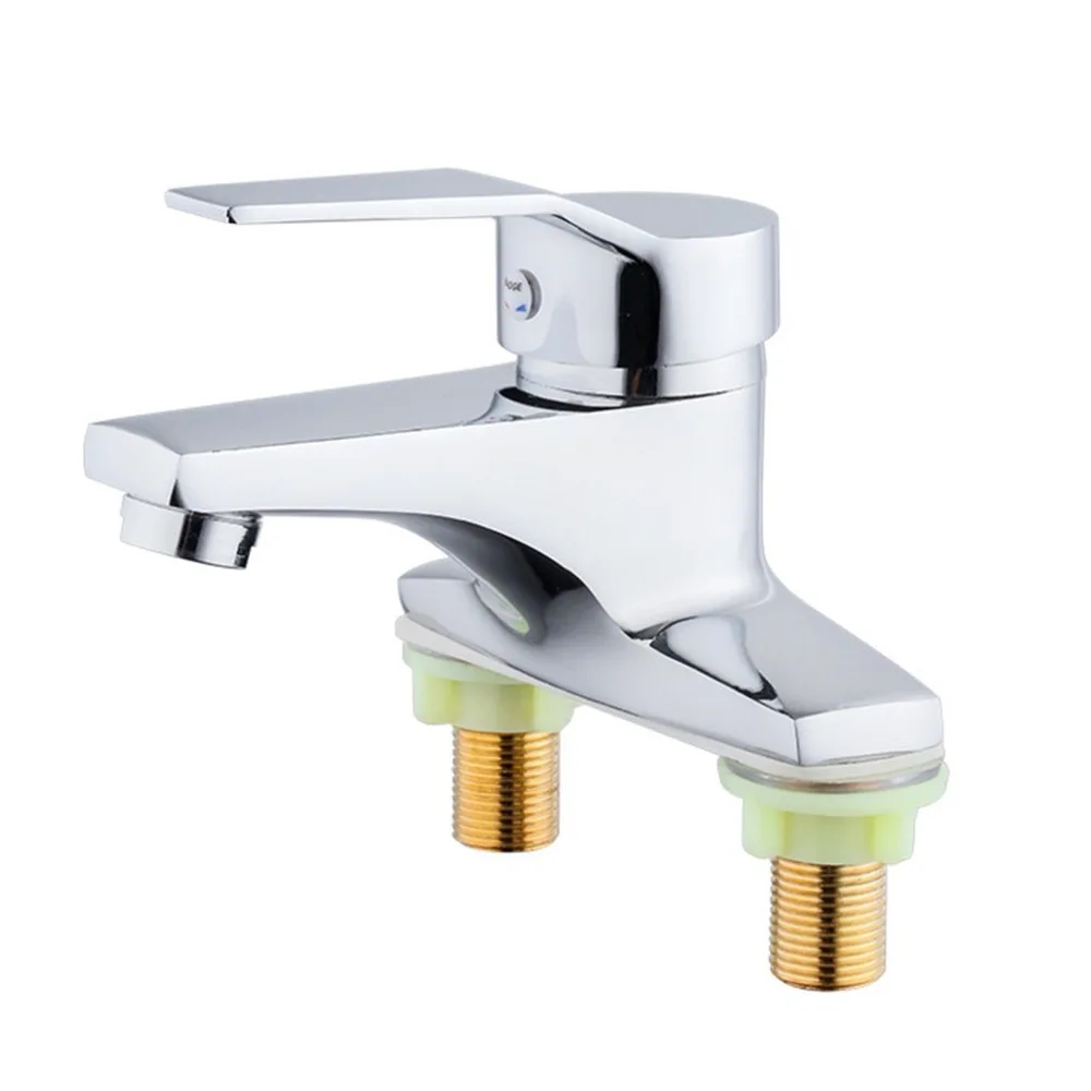 Copper Double Hole Kitchen Instant Heating Faucet Rotatable Hot Cold Dual-use Fast Heating Tap Water Valve