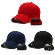 Уличная спортивная одноцветная бейсболка, уличная солнцезащитная Кепка, регулируемая Спортивная Кепка s для женщин и мужчин, летняя кепка с изогнутым солнцезащитным козырьком