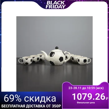 

Tea set "Football", 7 items, kettle 1.2, 6 cups 0.2 l