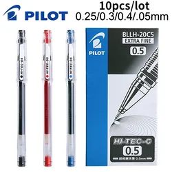 Stylo Gel pilote HI TEC C BLLH 20C3 BLLH 20C4 BLLH 20C5 0.3mm/0.4mm/0.5mm/0.25mm, papeterie de bureau pour étudiant, 10 pièces, nouveau 2022 