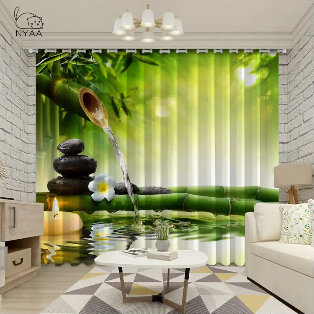 Tende Zen Orchidea Di Bambu Camera Da Letto Per Bambini Tende Per Bambini Per Cucina Sulla Finestra Decorazioni Per La Casa Interni Ganci Di Lusso Micro Ombreggiatura Curtains Aliexpress