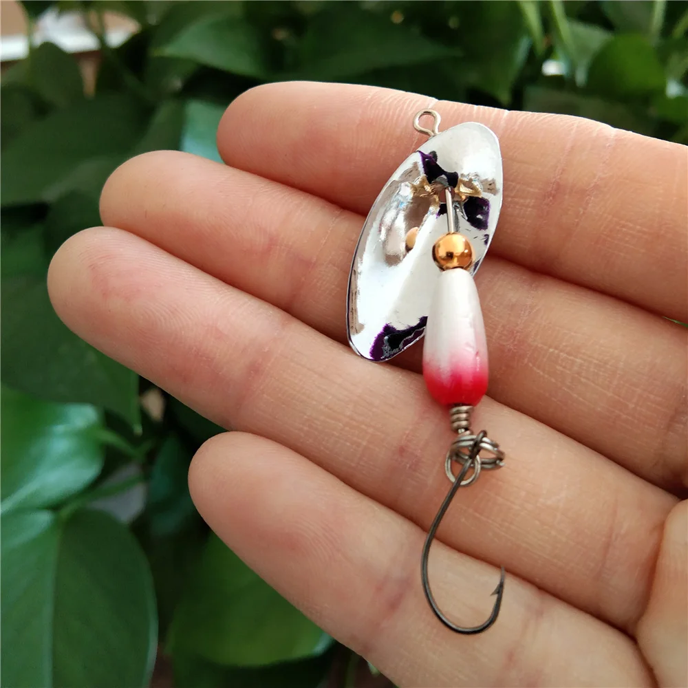 Swolfy 5pcs 2.5g/4.5g 미니 싱글 후크 지그 낚시 미끼 마이크로 지그 스피너 스푼 하드 미끼 크랭크베이트 스피너 낚시 태클