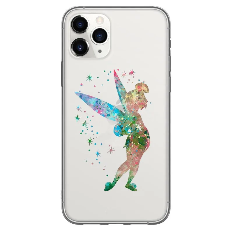 TinkerBell чехол для телефона для iPhone 11 Pro Max милый мягкий маленький чехол с русалкой для iPhone X XR XS Max 6 6s 7 8 Plus Coque