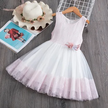 

Summer Lace Children Clothing Princess Kids Dresses For Girls Causal Wear Dress 2 7 Years Girls Dress Vestido Robe Fille