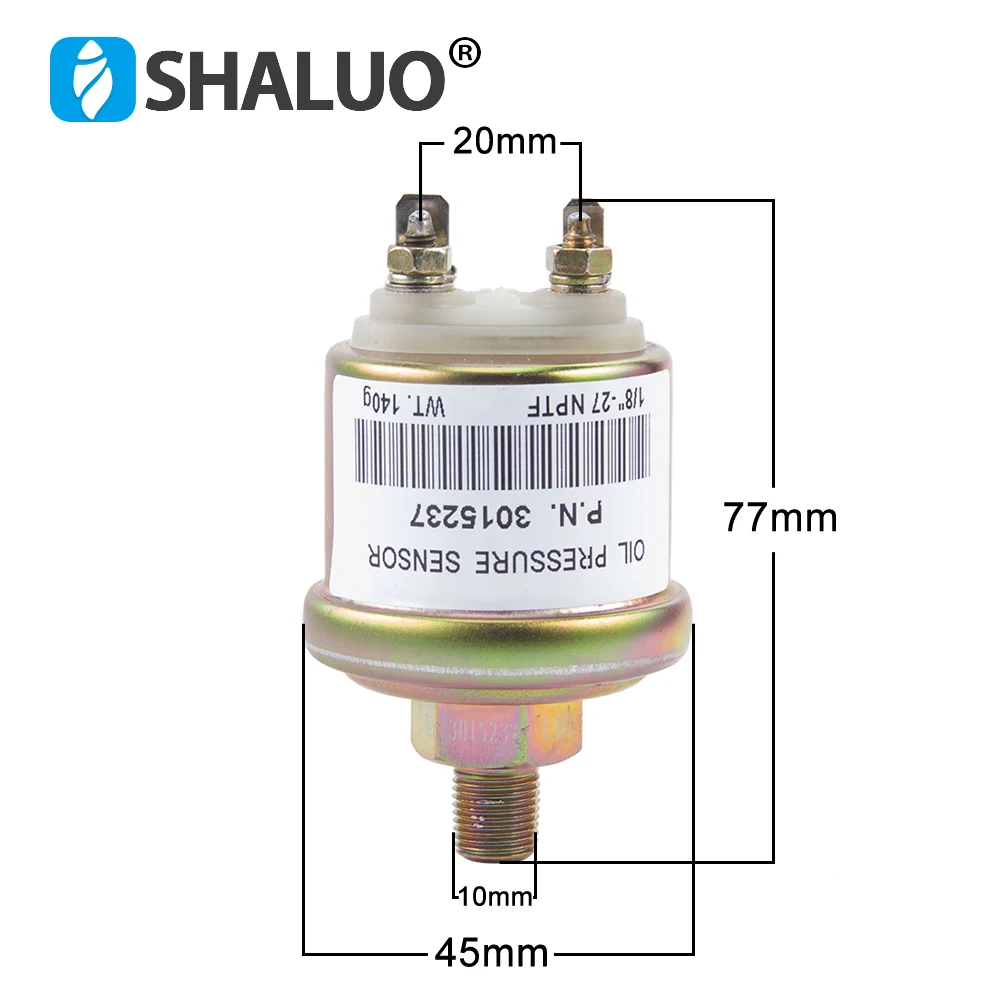 Sensor Module Pressure Sensor Module 3015237 1/8NPT Electric Generator Oil Pressure Sensor screw size 10mm WK Alarm Switch Origin VDO Sensor Diesel Genset Parts
