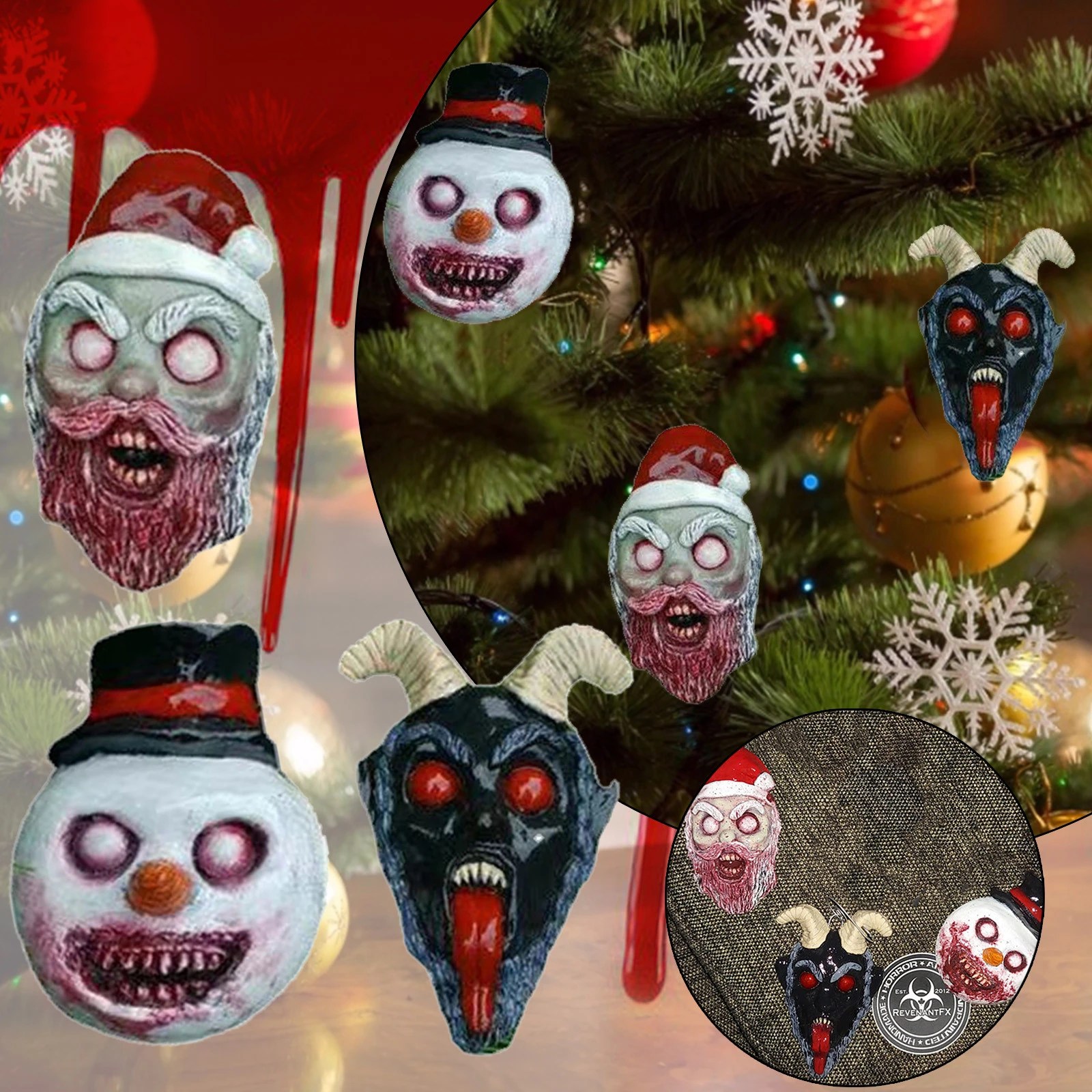 2022 Horror Christmas 2021 Christmas Ornament Pendant Pendant Horror Santa Claus Pendant Navidad  Natal New Year 2022 Adornos De Navidad #36|Pendant & Drop Ornaments| -  Aliexpress