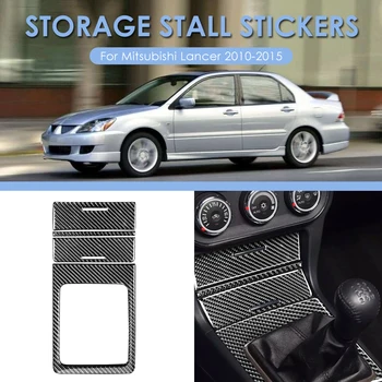 

Car Organizing Accessaries Tools Gearbox Panel Storage Box Cover Stickers for Mitsubishi Lancer GT GTS 10-15 LHD