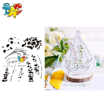 

leaf Transparent Clear Stamps for DIY Scrapbooking/Card Making/Kids Christmas Fun Decoration Supplies
