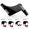 Fashion Beard Styling Template Comb New Barber Tool Mustache Symmetry Trimming Styling Stencil 3 Colors Optional Styling comb 1