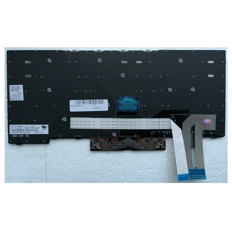 Teclado Espanhol para Lenovo Thinkpad Laptop sp E480 T480s L480 T490 E490 T490 T495 L380 L390 Ioga L490 P43s - Imagem 3