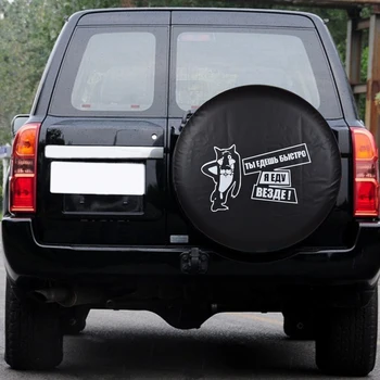 

14" 15" 16" 17" PVC Leather Spare Tire Cover Case Bag Pouch Protector For Toytoa RAV4 FJ Cruiser Land Cruiser Hilux Surf Prado