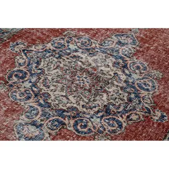 

117x207 Cm Red Handmade Overdyed Rug-4x7 Ft