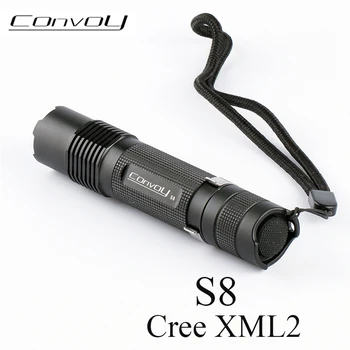 

Convoy S8 with Cree XML2 T6 U2 LED Flashlight EDC Torch S2 Plus linterna LED Bike Light 18650 Flash Light Work Camp Tent Lamp