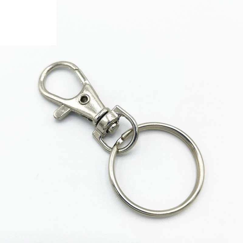 Tapas de tornillo extraíbles, 10 unids/lote, llavero con colgadores para llaves a presión, cadena, broche de pinza giratoria, Clips, accesorios de escalada