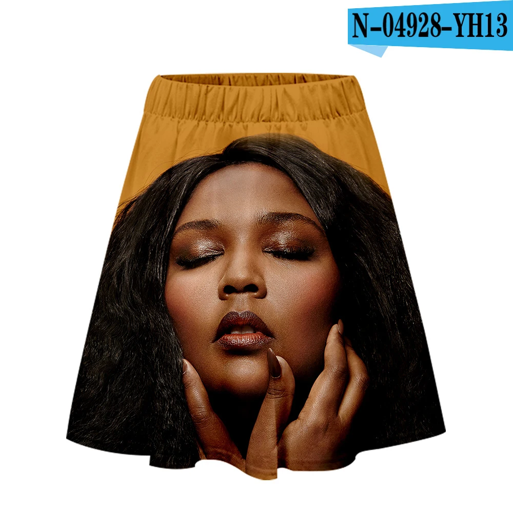 LIZZO/Женская плиссированная юбка с высокой талией и объемным принтом; Повседневные Вечерние Короткие юбки; Летняя женская одежда для молодых девушек; большие размеры; - Цвет: one