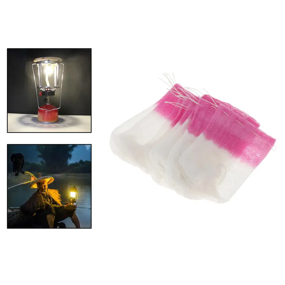 Save Big On Bulk Gas Lantern Wick Camping Gas Lamp Mantles 10PCS Single Capped Light Mesh For Propane And Paraffin Lanterns Outdoor Lighting