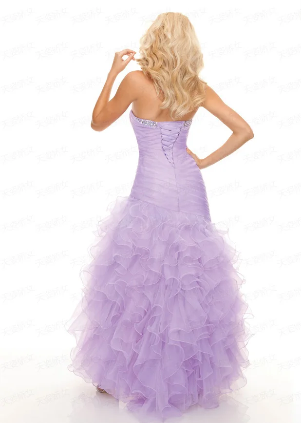 robe de soiree модное сексуальное платье из органзы с кристаллами и оборками vestido de festa Длинные вечерние платья платье для выпускного подружки невесты