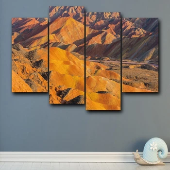

Mordern Desert Scenery Mural 4 pic Canvas Prints Painting Home Decoration Wall Art Paintings Pictures For Living Room Bedroom