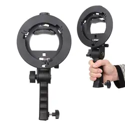 Портативный держатель s-образного кронштейна Bowens S Mount Houder voor Speedlite Flash Snoot софтбокс портативная тарелка для красоты