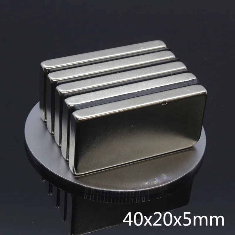 10 MAGNETI QUADRI AL NEODIMIO 40x20x5 Mm N40 2x FORI - Foto 6