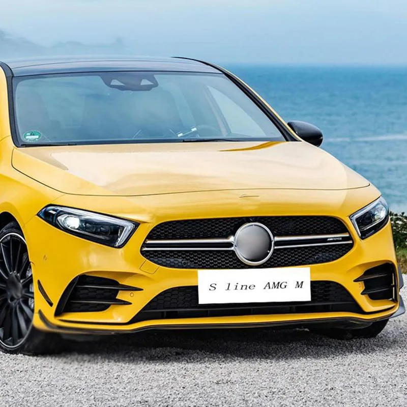 Автомобильный Стайлинг для Mercedes Benz A Class W177 головная противотуманная фара решетка рейки авто фары Чехлы наклейки отделка из углеродного волокна аксессуары