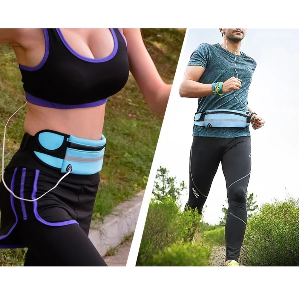 1Pcs Running Waist Bag Portable Waterproof Running Waist Bag Jogging Hiking Sport Belt Anti-theft Pouch