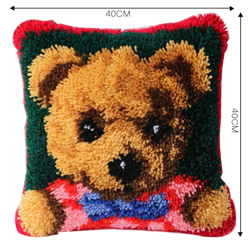 Animal Series Exquisite Coarse Wool Cross Stitch Carpet Embroidery 3D Segment Embroidery Pillow DIY Handmade Material Package craft supplies