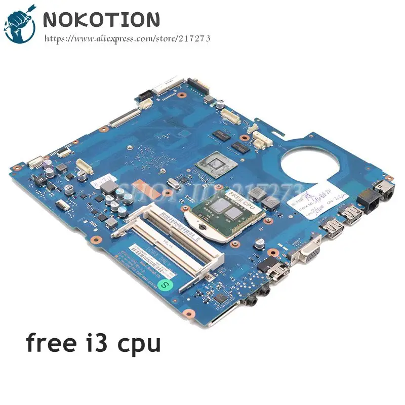 NOKOTION для samsung NP-RV711 RV711 Материнская плата ноутбука Geforce 315M DDR3 Бесплатная i3 BA92-08128B